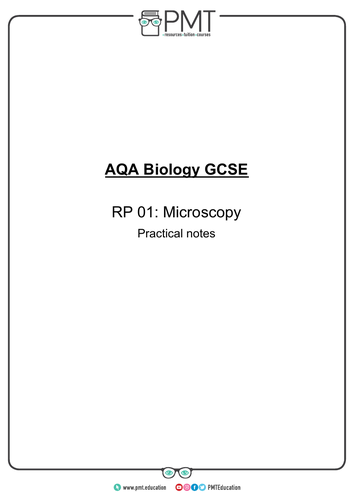 AQA GCSE Biology Practical Notes