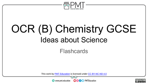 OCR (B) GCSE Chemistry Practical Flashcards