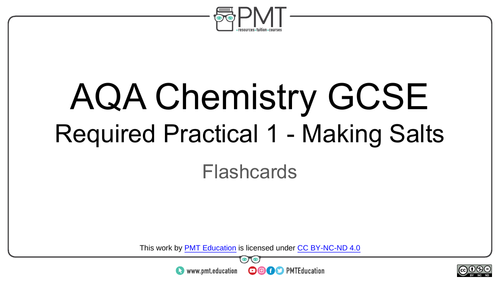 AQA GCSE Chemistry Practical Flashcards