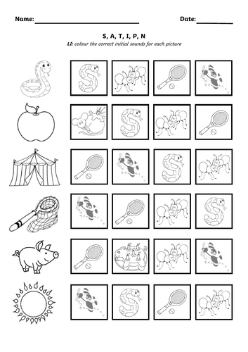 SATPIN Initial Sounds