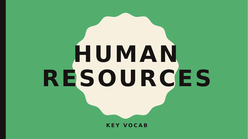 AQA GCSE Business - HR Key Terms Test