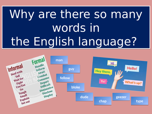 Why are there so many words in English?