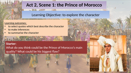 The Merchant of Venice: Act 2, Scene 1 (The Prince of Morocco)