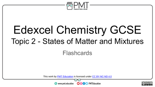 Edexcel GCSE Chemistry Flashcards