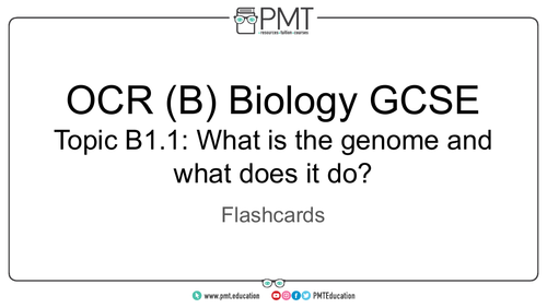 OCR (B) GCSE Biology Flashcards