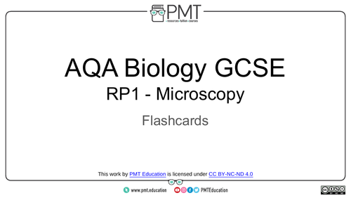 AQA GCSE Biology Practical Flashcards