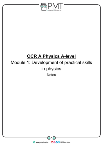 OCR (A) GCSE Physics Practical Notes