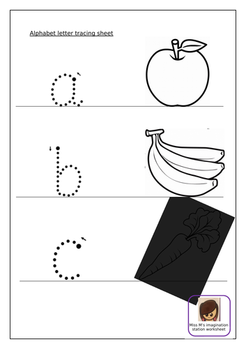 Letter Tracing Sheets For Eyfs Teaching Resources