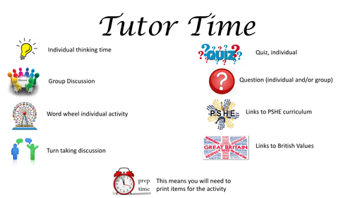 Starters/Tutor Time Activities