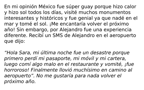 Holidays - tenses revision - 3 LESSONS