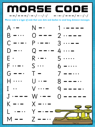 Morse Code Poster