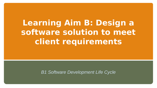 Btec National Level 3 IT Unit 4 Programming: Learning Aim B1