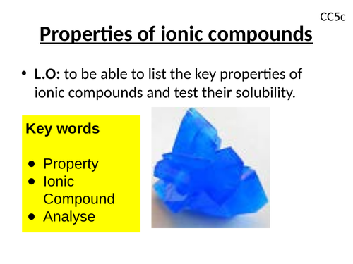 Edexcel properties of ionic compounds Gd 4-6