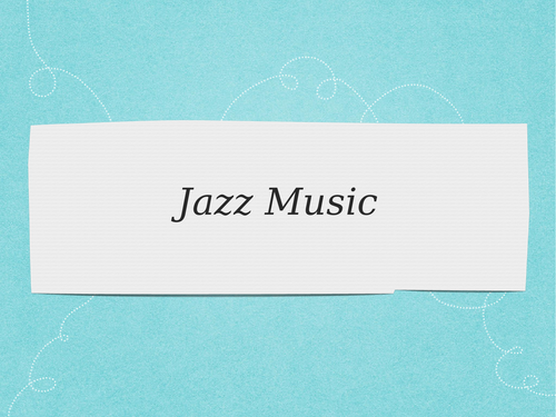 Jazz and Blues GCSE