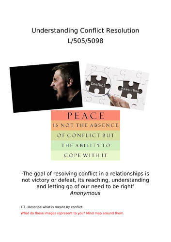 NOCN Conflict Resolution Booklet