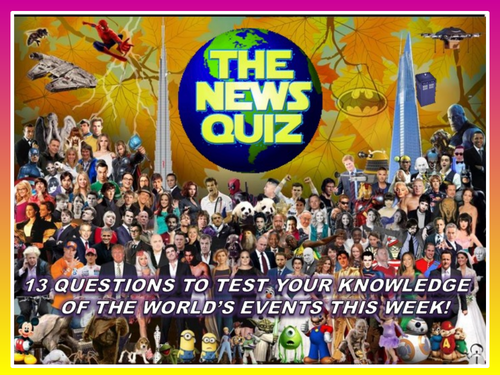 The News Quiz 21st - 28th January 2020 Form Tutor Time Current Affairs