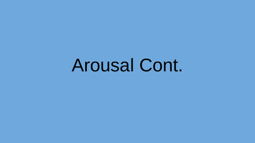 A-Level PE Arousal