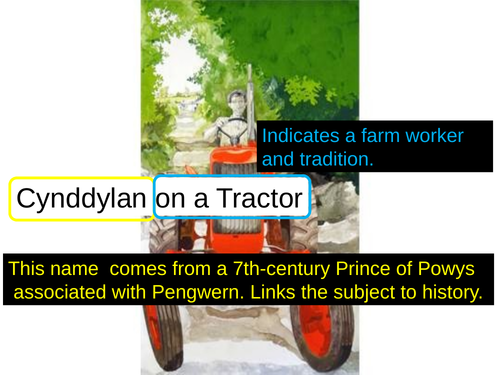 WJEC GCSE poetry 2021 - 'Cynddylan on a Tractor' by RS Thomas PPT