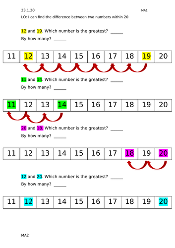 Finding a difference Y1