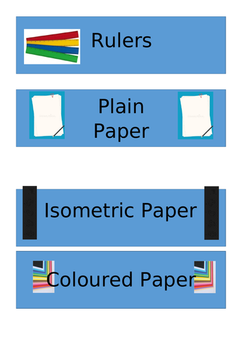 Equipment Drawer Labels Maths