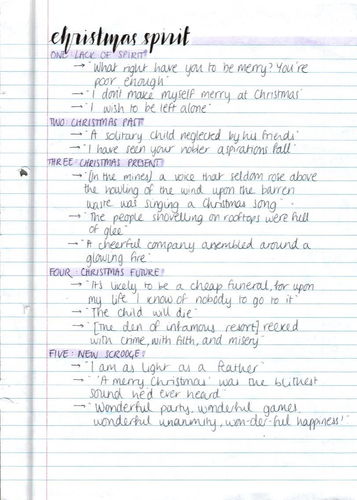 Key Quotes Themes in A Christmas Carol  Teaching Resources