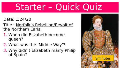 Northern Rebellion 1569 | Teaching Resources