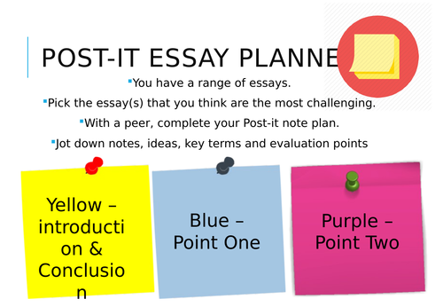 GCSE Sociology Post-It Note Essay Planner