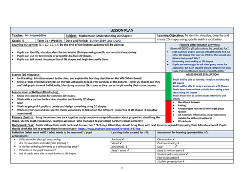 Professional Development (PD): How to design and plan a very good Lesson Plan