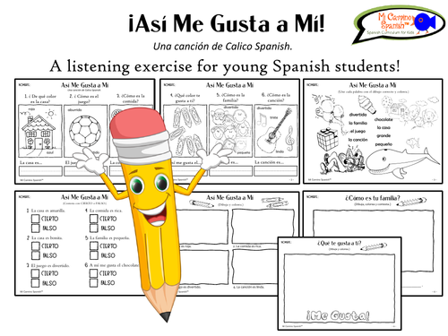 Listening exercise for Spanish students! "Así Me Gusta a Mí"