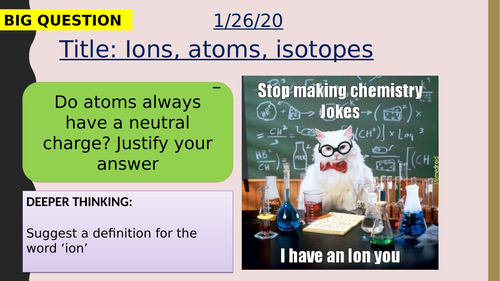 AQA new specification-Ions, atoms, and isotopes-C1.7