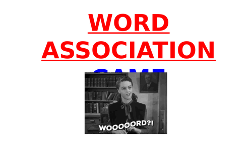 WORD ASSOCIATION Game - FUN STARTER / ICEBREAKER