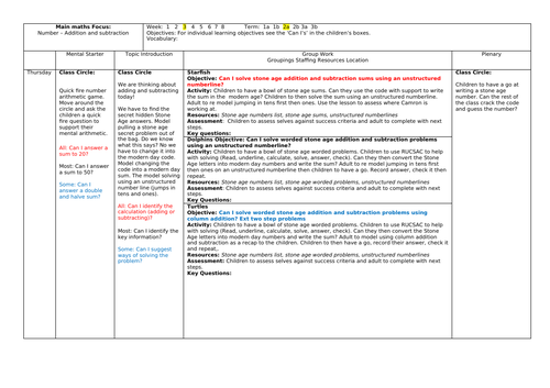 Stone Age addition and subtraction coded problems