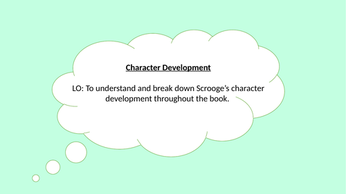 A Christmas Carol - Revision of Scrooge's character development