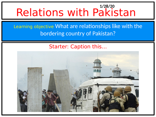 India's Conflict with Pakistan