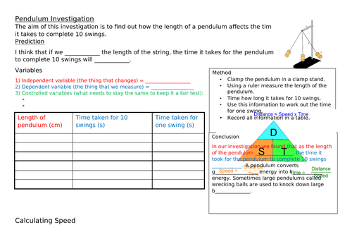 Pendulum Investigation