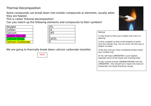 Thermal Decomposition (low ability)