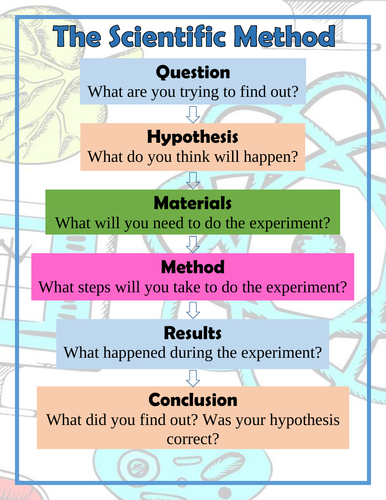 The Scientific Method Poster (Arabic/English)