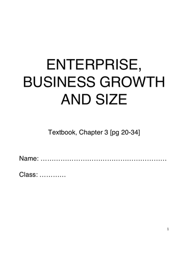 Enterprise Business Growth and Size_