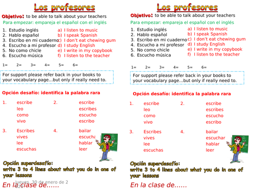 los profes - outstanding observation lesson -