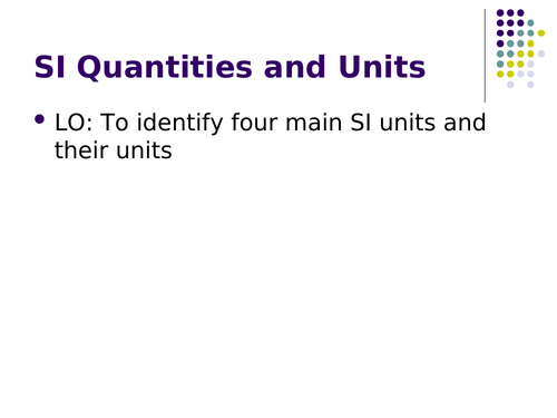 SI Base Units and Prefixes