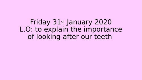 Teeth powerpoint