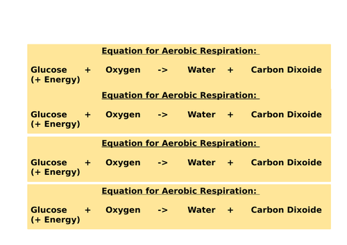 Aerobic/anaerobic respiration and recovery - 2 part lesson GCSE