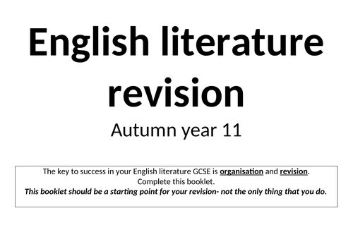 English Literature paper 2 - Blood Brothers, An Inspector Calls, poetry