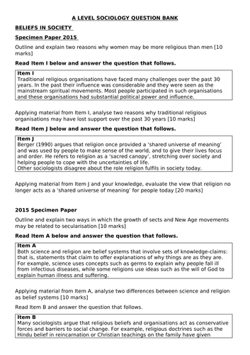 Aqa sociology a level deals past papers