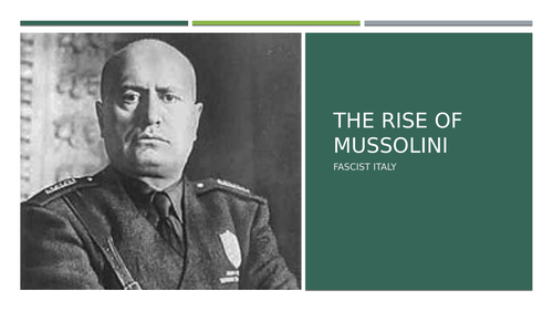 Rise of Mussolini