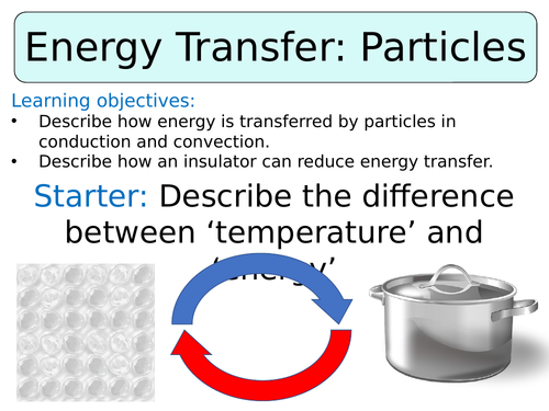 ks3 year 8 energy transfer conduction convection