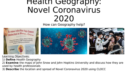 Health Geography: Mapping the Coronavirus 2020