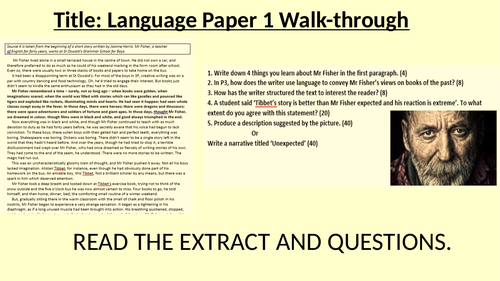 AQA Paper 1 and Paper 2 Walk Through