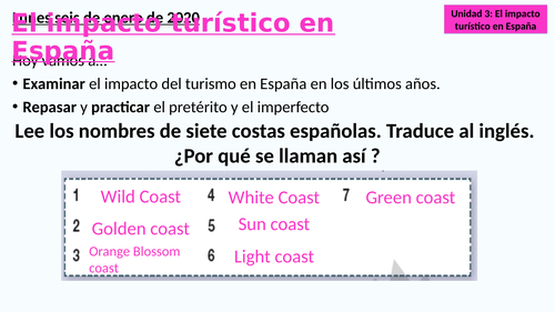 El impacto turístico en Espana, AS