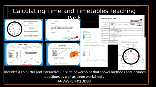 The Ultimate Lesson Pack: Timetables And Time Calculations Demystified